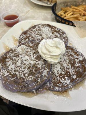 Ube pancakes