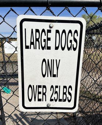 Where the big dogs can play, too!