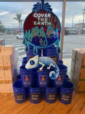 Just cool display for paint sales event.