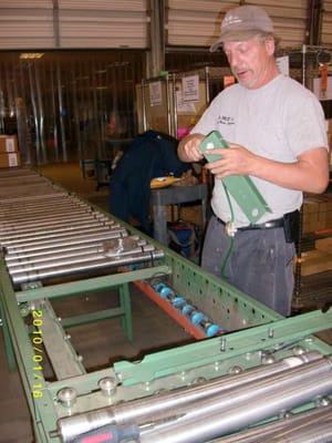 We do lube and service on conveyors to prevent down time