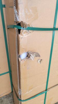 How much do you have to mistreat a package to look like this?