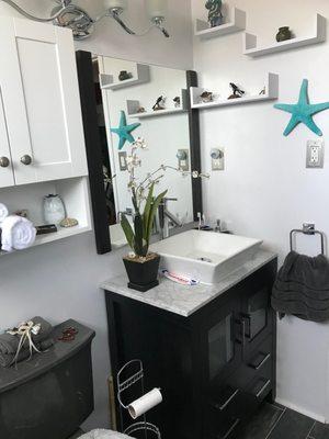 Took this bathroom out of the 70s! Saved them $5K!