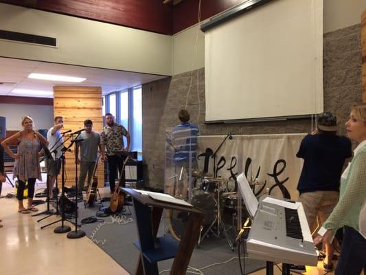 We lift our banner high - we lift the name of Jesus!