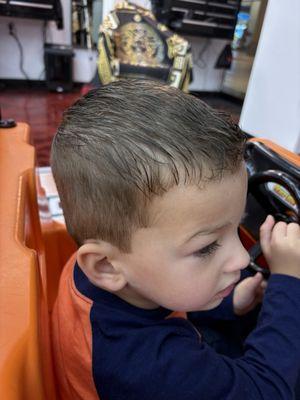 Ty (3 years old) after his haircut