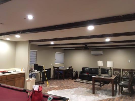 2- community clubhouse with new recessed lighting.