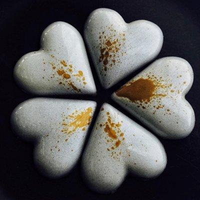 Hand Painted Chocolate Love Hearts