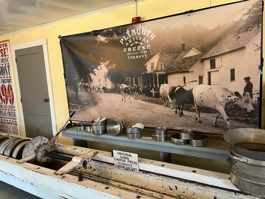 Vintage cheesemaking tools