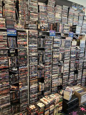 Large selection of movies to rent/buy