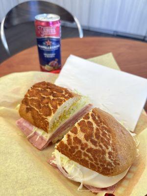 Italian on Dutch bread with extra mayo