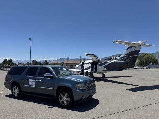 Blue Tahoe Taxi