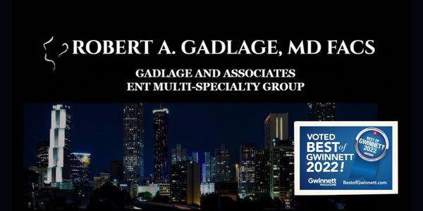 Robert A. Gadlage, MD FACS- ENT Multi-Specialty Group