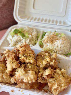 Lemon Pepper Chicken Box with Garlic Rice