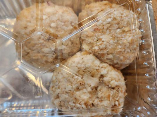 Three monster crabcakes