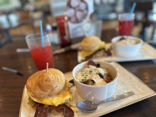 Maple Bacon Croissant Sandwich