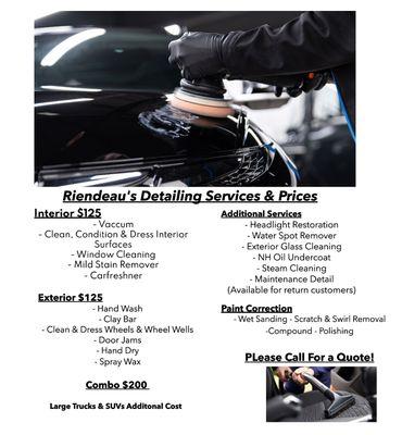 Riendeau’s Detailing & Mechanic Work