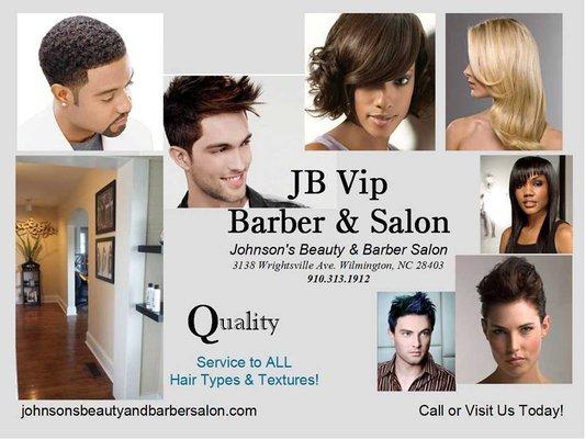 At JB Vip Barber Salon "All Hair Matters". We are here to serve the community of hair we see all day! Give us a call!