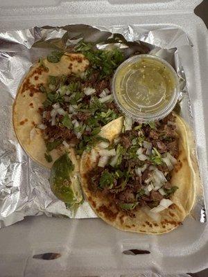 Steak tacos