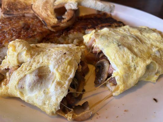 Inside my 3 egg omelette