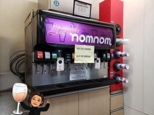 Out of order soda machine