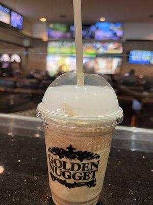 16 oz - Blended ice mocha w/ an extra shot of espresso