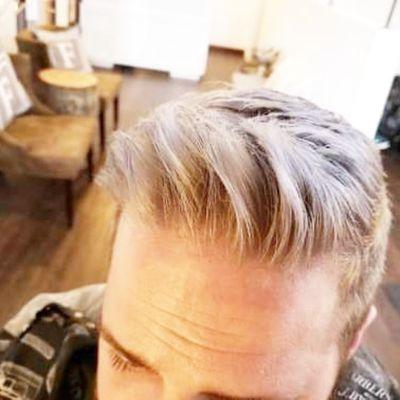 Mens cut and color