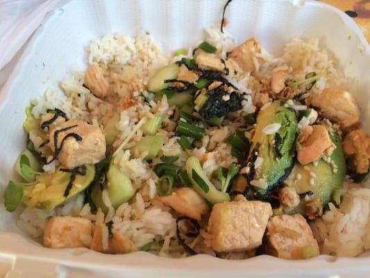 Samurai Salmon Bowl. Soo yummy!!! A must here
