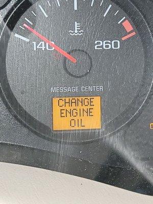 Even after a $73 oil change, thanks alot Golden State
