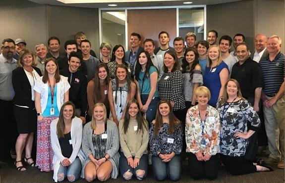 Meeting the high school students we have been e-mentoring. Great experience!