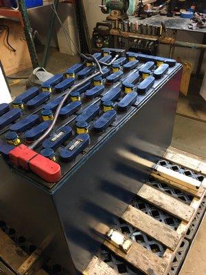 Received a full of corrosion battery and this is the way it looks after repaired