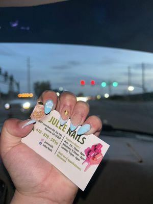 Amazing blue vacation beach set