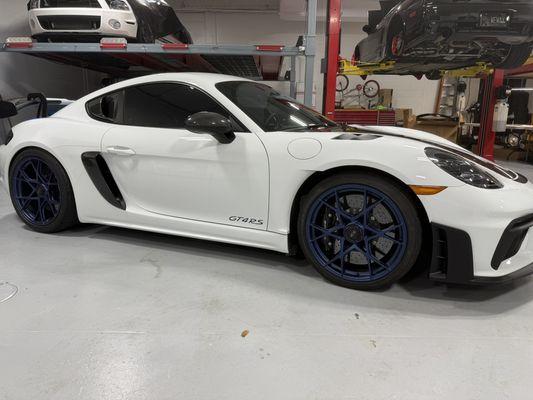 Porsche GT4RS with Xpel XR Plus  20% Ceramic  Heat Rejection Tint