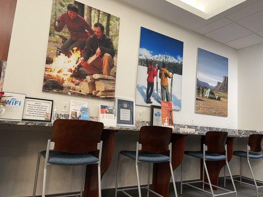 If you need to get some work done, this spot is ideal for productivity.