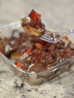 Nutella/Strawberry Mini Pancakes