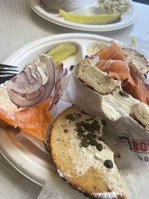 Barely any cream cheese