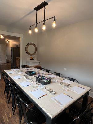 Private party room for birthday parties, bridal showers and work gatherings