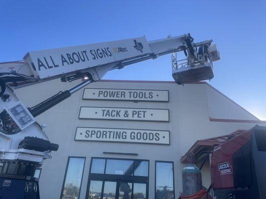 Just showing off our work at the new Murdock's location in San Angelo, TX