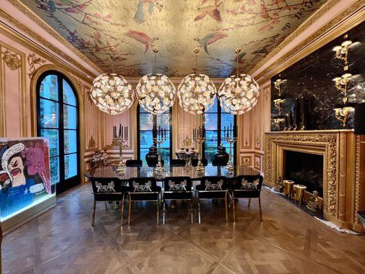 Chandelier in a custom house