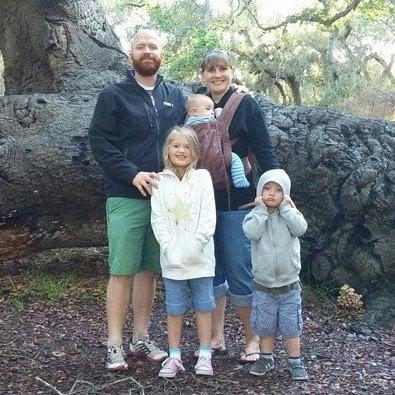 Dr. Falke with his family.