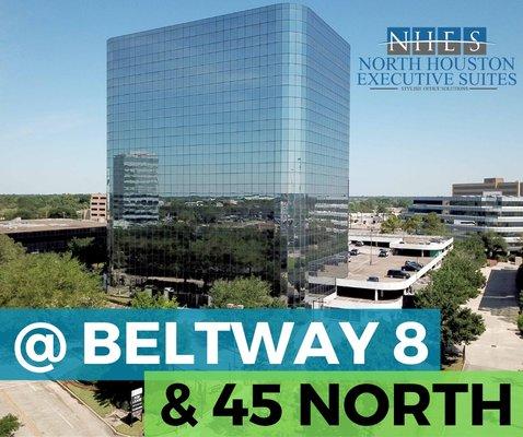 Located at Beltway 8 / 45 North on the Greens Road exit