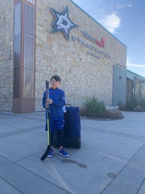 Here to play for the Florida alliance AAA hockey team