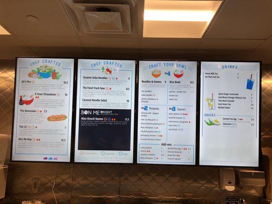 Soft opening menu 10/30