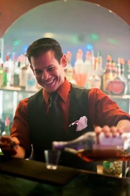 Bartender Vince in action