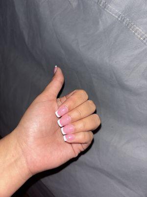 Dip with French tip