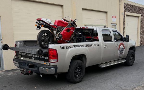 Low Budget Motorcycle Towing