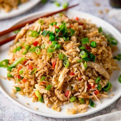 Chicken fry rice.