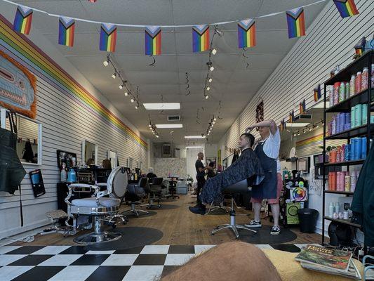 busy day at the shop