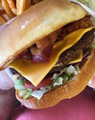 Tx Burger with Bacon