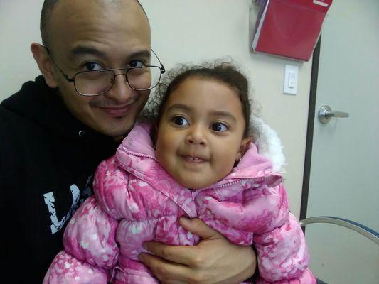 Having my baby bunny get checked for her cold. And yes, I was sick too.