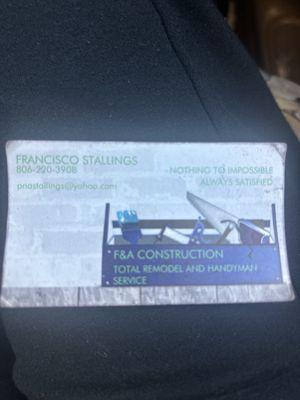 F And A Construction