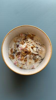 Strawberry protein yogurt